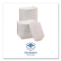 Food Containers & Lids | Boardwalk BWK30LAG100 1 lbs. Capacity Paper Food Baskets - Red/White (1000/Carton) image number 7