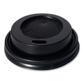Cup Lids | Boardwalk BWKHOTBL4 Plastic Hot Cup Lids Fits 4 oz. Cup - Black (1000/Carton) image number 2