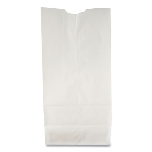 Grocery Bags | Ross & Wallace Paper Products 120306500PK/BL 5.88 in. x 3.63 in. x 11 in. #6 Size Grocery Paper Bags - White (500/Bundle) image number 0