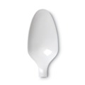 Disposable Spoons | Dixie PTM21 Plastic Mediumweight Teaspoons - White (1000/Carton) image number 2