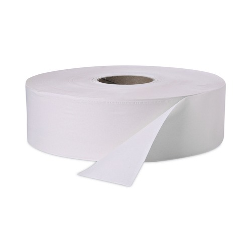 Toilet Tissues | Windsoft W2002 3.4 in. x 1000 ft. 2 Ply Septic Safe Jumbo Roll Bath Tissue - White (12 Rolls/Carton) image number 0