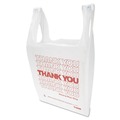 T-Sacks & Thank You Bags | Inteplast Group THW1VAL 11-1/2 in. x 21 in. Polyethylene Thank You Handled T-Shirt Bags - White (900/Carton) image number 2