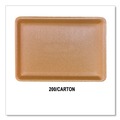 Food Containers & Lids | GEN 9PYEL 12.25 in. x 9.25 in. x 0.62 in. #9P Meat Trays - Yellow (200/Carton) image number 1