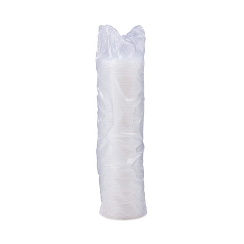Cup Lids | Dart 12FTLS Lift N' Lock Lids for 10 - 14 oz. Cups - Translucent (100/Sleeve, 10 Sleeves/Carton) image number 0