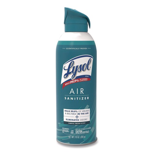 Disinfecting & Cleaning Solutions | LYSOL Brand 19200-99350 Air Sanitizer Spray, Simple Fresh, 10oz Aerosol Spray image number 0