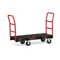 Carts & Trucks | Rubbermaid Commercial FG443610BLA 24 in. x 48 in. 1200 lbs. Capacity Heavy-Duty Platform Truck Cart - Black image number 4