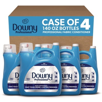 P&G Pro 80782763 140 oz Commercial Liquid Fabric Softener - Clean and Fresh Scent (4/Carton)