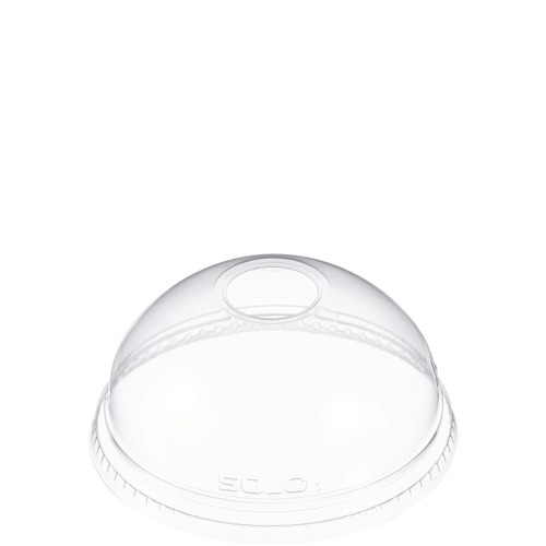 Cup Lids | Dart DLR626 PET Ultra Clear Dome Cold Cup Lids Fits 16 oz. to 24 oz. Cups - Clear (1000/Carton) image number 0