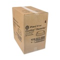 Food Containers & Lids | Pactiv Corp. YCI800120000 ClearView 8.88 in. x 8.88 in. x 0.75 in. Fluted Plastic Dome-Style Lid with Tabs - Clear image number 3