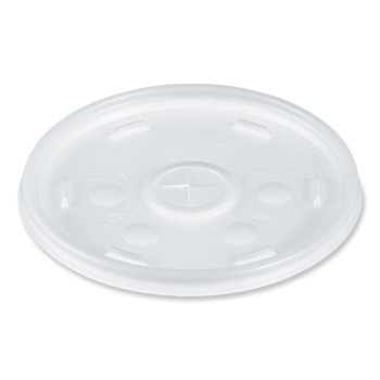  | Dart 20SL Plastic Cold Cup Lids Fits 8 oz. to 32 oz. Cups/Containers - Translucent (100/Sleeve, 10 Sleeves/Carton)