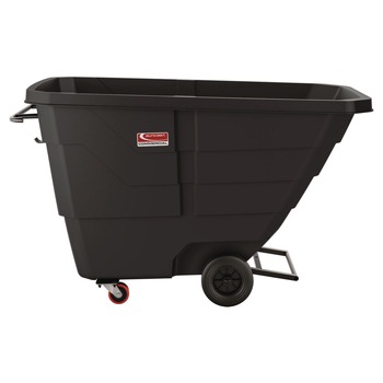 Suncast Commercial RMTTCD1003F1 1 cu. Yd. 1,250 lbs. Capacity Light Duty Tilt Truck - Black