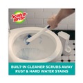Toilet Brushes | Scotch-Brite 558-SK-4NP Toilet Scrubber Starter Kit (1 Handle and 5 Scrubbers) - White/Blue image number 4