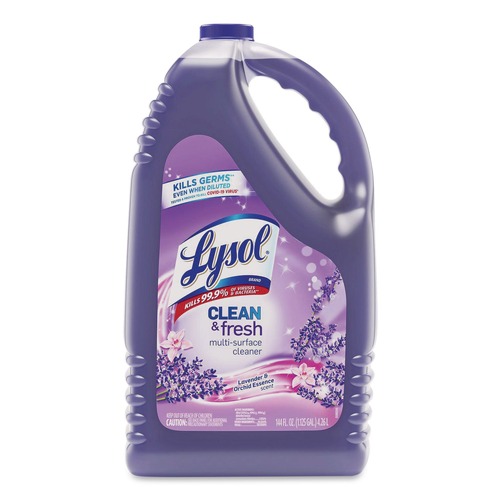 Disinfecting & Cleaning Solutions | LYSOL Brand 36241-88786 144 oz. Bottle Clean and Fresh Multi-Surface Disinfectant Cleaner - Lavender and Orchid Essence image number 0