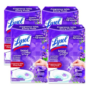 LYSOL Brand 19200-89060 Click Gel Automatic Toilet Bowl Cleaner - Lavender Fields (24/Carton)