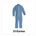 Cleaning Cloths & Wipes | KleenGuard 45317 A65 Zipper Front Flame Resistant Coveralls - 4XL/Blue (21/Carton) image number 4