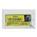 Breakroom Condiments | Vistar PPIVENL065 0.16 oz. Condiment Packets - Mustard (200/Carton) image number 1
