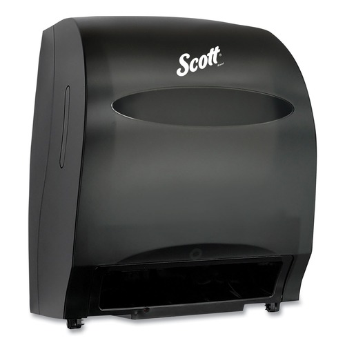 Towel Dispensers | Scott 48860 12.7 in. x 9.57 in. x 15.76 in. Essential Electronic Hard Roll Towel Dispenser - Black (1/Carton) image number 0