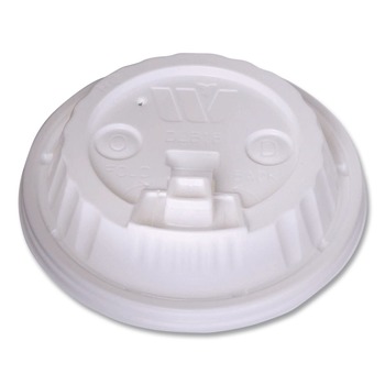  | WinCup 222061 Dome Plastic Lids for 12 oz to 24 oz Hot Cups and Bowls - White (1000/Carton)