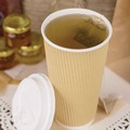 Cups | Karat C-KRC520 20 oz Ripple Hot Cups - Kraft/White (500/Carton) image number 0