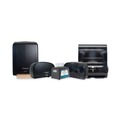 Toilet Tissue Dispensers | Morcon Paper VT1003 Valay 9.75 in. x 15.87 in. x 5.25 in. Two Rolls Mini Jumbo Bath Tissue Dispenser - Black image number 3