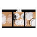 Cup Lids | WinCup 222078 Slotted Plastic Lids for 8 oz to 10 oz Hot Cups and Bowls - White (1000/Carton) image number 2