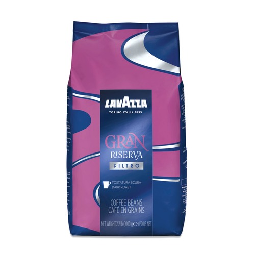 Coffee - Caffeinated | Lavazza 3454 2.2 lbs. Bag Gran Riserva Whole Bean Coffee - Dark and Bold image number 0