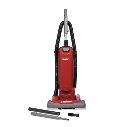 Vacuums | Sanitaire SC5815E SC5815D 15 in. Cleaning Path FORCE QuietClean Upright Vacuum - Red image number 0