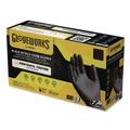 Janitorial Disposable & Single Use Gloves | Ammex GWBEN42100 6 mil Powder-Free Nitrile Exam Gloves - Small, Black (1000/Carton) image number 0