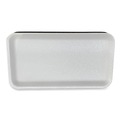 Food Containers & Lids | GEN 10SWH 10.93 in. x 5.75 in. x 0.63 in. No. 10S Foam Meat Trays - White (500/Carton) image number 1