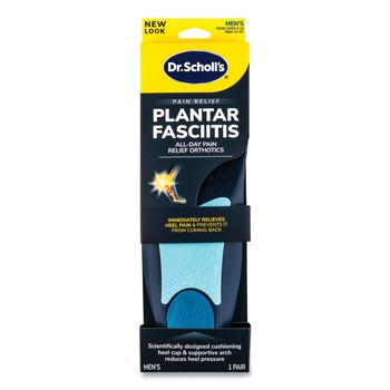 FOOTWEAR | Dr. Scholl's 87101886 Plantar Fasciitis All Day Pain Relief Orthotics for Men - Men Size 8 to 13, Blue (1-Pair)