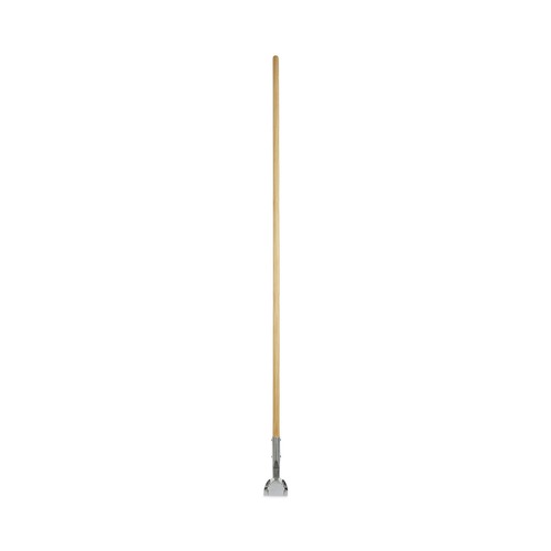 Handles & Braces | Boardwalk BWK1490 1 in. x 60 in. Lacquered Wood Swivel Head Clip-On Dust Mop Handle - Natural image number 0