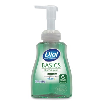 Dial Professional DIA35432EA Basics 10 oz Hypoallergenic Foaming Hand Wash - Aquatic