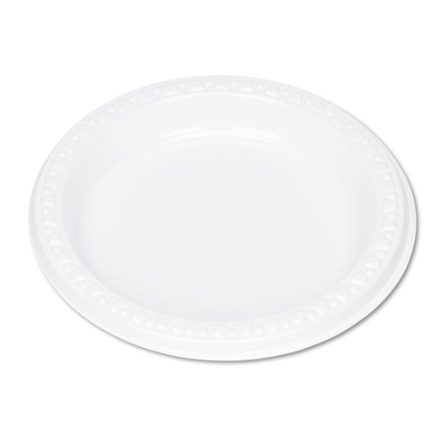 Plates | Tablemate 6644WH 6 in. Diameter Plastic Dinnerware Plates - White (125/Pack) image number 0