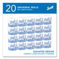 Perforated Roll & Hand Towels | Scott 13607 Essential 2-Ply Septic Safe Convenience Carton Standard Roll Bathroom Tissue for Business - White (550/Roll, 20 Rolls/Carton) image number 1