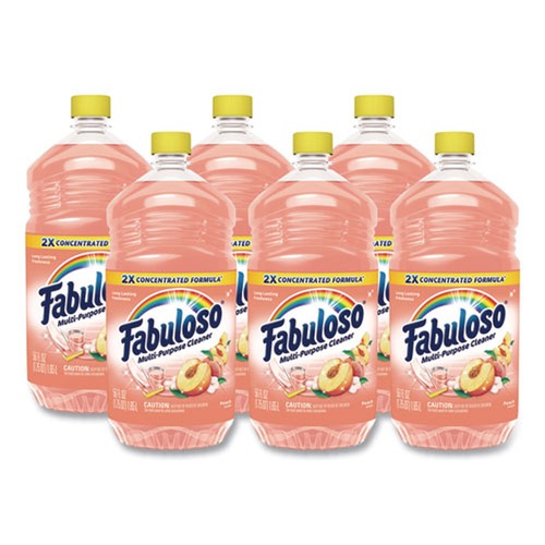 All Purpose Cleaners & Degreasers | Fabuloso 61046751 56 oz. Bottle Multi-Use Cleaner - Peach Scent (6/Carton) image number 0