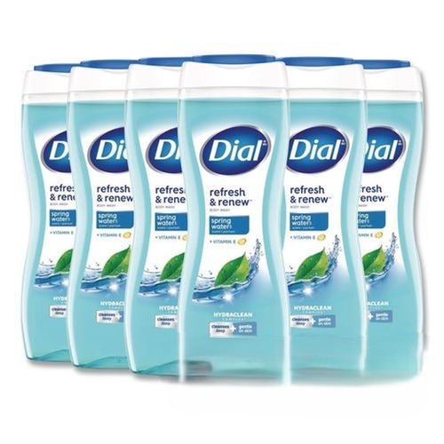Personal Shampoos, Conditioners, & Body Washes | Dial 17000 02653 16 oz. Body Wash - Spring Water Scent (6/Carton) image number 0