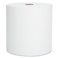 Perforated Roll & Hand Towels | Scott 01005 8 in. x 1000 ft. 1.5 in. Core 1-Ply Essential High Capacity Hard Roll Towels - White (6 Rolls/Carton) image number 1