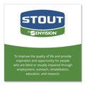 Low-Density Trash Bags | Stout by Envision T2424B10 24 in. x 24 in. 1 mil. 10 Gallon Total Recycled Content Plastic Trash Bags - Brown/ Black (250/Carton) image number 7