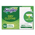 Floor Dusters & Accessories | Swiffer 81216 10.4 in. x 8 in. Dry Refill Cloths - White (156/Carton) image number 0