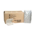 Food Containers & Lids | Pactiv Corp. YCN809620000 9 in. x 6 in. x 3 in. 2-Compartment EarthChoice SmartLock Microwavable MFPP Plastic Hinged Lid Container - White (270/Carton) image number 2