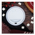 Cup Lids | SOLO TLP316-0007 Traveler Cappuccino Style Dome Lid for 10 oz. to 24 oz. Cups - White (100/Pack, 10 Packs/Carton) image number 8