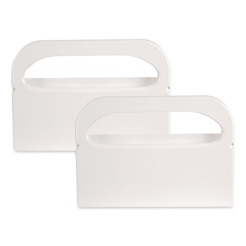 Toilet Seat Cover Dispensers | Boardwalk BWKKD100 16 in. x 3 in. x 11.5 in. Toilet Seat Cover Dispenser - White (2/Box) image number 0