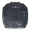 Food Containers & Lids | Anchor 4118501 33 oz. 8.46 in. x 3.16 in. Plastic Crisp Foods Technologies Containers - Clear/Black (180/Carton) image number 2