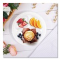 Plates | Dart 9CPWCR 9 in. 3-Compartment Concorde Foam Plate - White (4 Packs/Carton) image number 6
