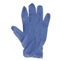 Food Service Disposable & Single Use Gloves | Boardwalk 380MBXA 380 Series 4 mil Thick 9.5 in. Long Powder-Free Disposable General-Purpose Nitrile Gloves - Medium, Blue (100/Box) image number 1
