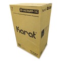 Perforated Roll & Hand Towels | Karat FP-HC96PP-1C Polypropylene Plastic Hinged Container 6 x 9 x 2.97 Clear Plastic 125/Pack 2 Packs/Carton image number 0