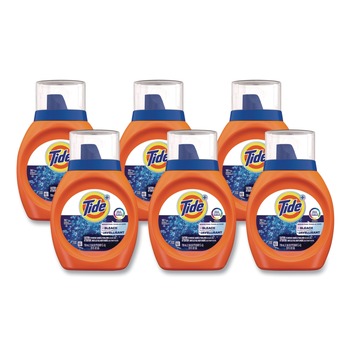 Tide 80353520 Plus 16 Loads HE Compatible Bleach Alternative Liquid Laundry Detergent - Original Scent (6/Carton)
