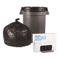 Low-Density Trash Bags | Boardwalk H6639MKKR01 33 in. x 39 in. 33 gal. 0.5 mil Low-Density Waste Can Liners - Black (200/Carton) image number 1