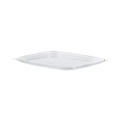 Perforated Roll & Hand Towels | Dart C32DLR ClearPac 6.5 in. x 7.5 in. Flat Plastic Container Lids - Clear (504/Carton) image number 1