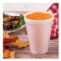 Cups | Dart 12J12 12 oz. Foam Drink Cups - White (40 Bags/Carton) image number 3